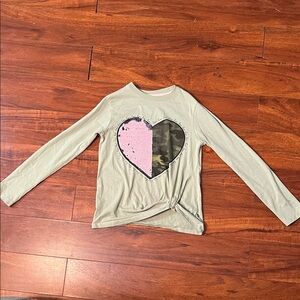 Kids Heart Design Long Sleeve Shirt